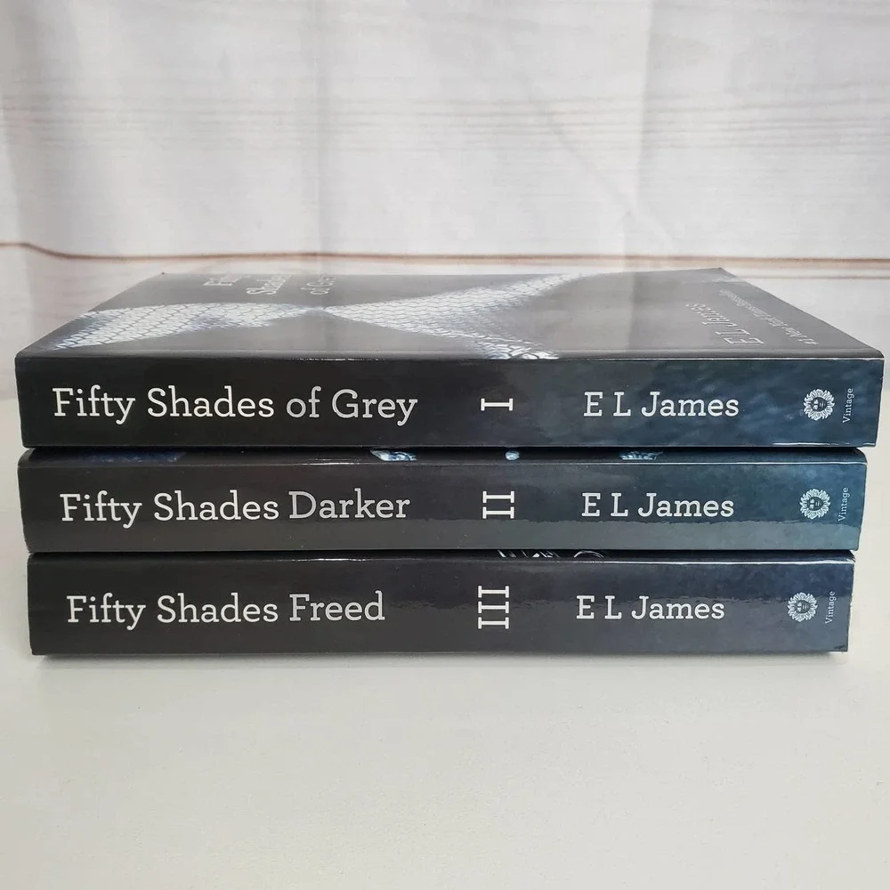 Fifty Shades of Grey by E.J. James Paperback Trilogy Romance Book Set of 3